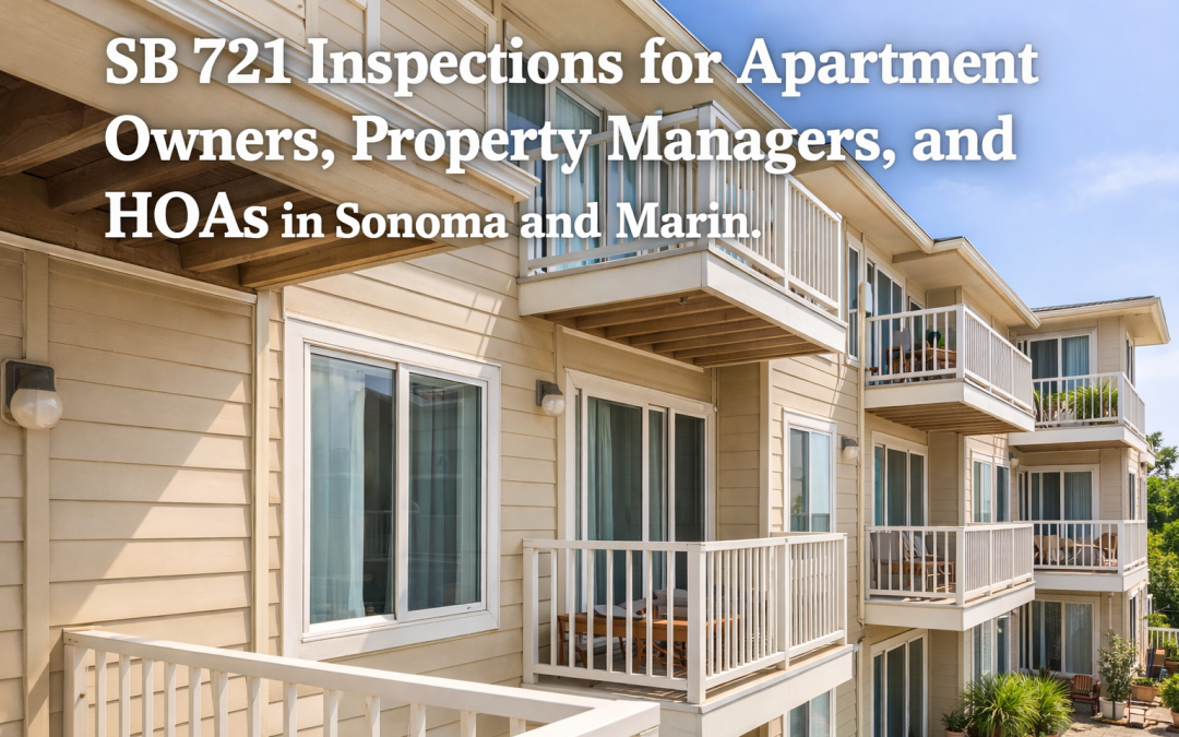 SB 721 Inspections for Apartment Owners, Property Managers, and HOAs in Sonoma and Marin